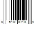 Barcode Image for UPC code 012000002809