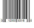 Barcode Image for UPC code 012000003158