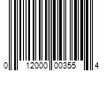 Barcode Image for UPC code 012000003554. Product Name: 