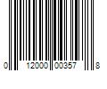 Barcode Image for UPC code 012000003578