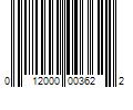 Barcode Image for UPC code 012000003622