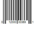 Barcode Image for UPC code 012000003691