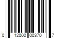 Barcode Image for UPC code 012000003707