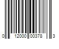 Barcode Image for UPC code 012000003783