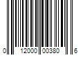 Barcode Image for UPC code 012000003806