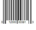 Barcode Image for UPC code 012000003813