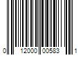 Barcode Image for UPC code 012000005831