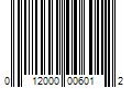 Barcode Image for UPC code 012000006012