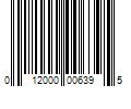 Barcode Image for UPC code 012000006395