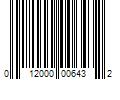 Barcode Image for UPC code 012000006432