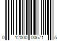 Barcode Image for UPC code 012000006715