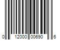 Barcode Image for UPC code 012000006906