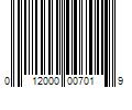 Barcode Image for UPC code 012000007019