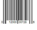 Barcode Image for UPC code 012000007286