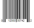 Barcode Image for UPC code 012000007422