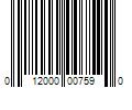 Barcode Image for UPC code 012000007590