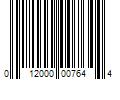 Barcode Image for UPC code 012000007644