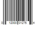 Barcode Image for UPC code 012000012754