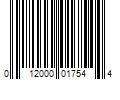 Barcode Image for UPC code 012000017544