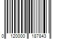 Barcode Image for UPC code 0120000187843