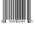 Barcode Image for UPC code 012000024030