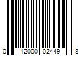 Barcode Image for UPC code 012000024498