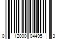 Barcode Image for UPC code 012000044953