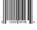 Barcode Image for UPC code 012000051654