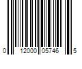 Barcode Image for UPC code 012000057465