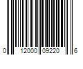 Barcode Image for UPC code 012000092206