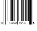 Barcode Image for UPC code 012000104275