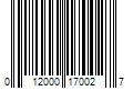 Barcode Image for UPC code 012000170027