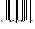 Barcode Image for UPC code 012000172007