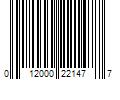 Barcode Image for UPC code 012000221477