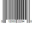 Barcode Image for UPC code 012000222948