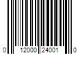 Barcode Image for UPC code 012000240010