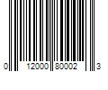 Barcode Image for UPC code 012000800023