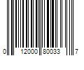 Barcode Image for UPC code 012000800337