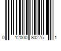 Barcode Image for UPC code 012000802751