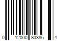 Barcode Image for UPC code 012000803864