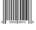 Barcode Image for UPC code 012000804106