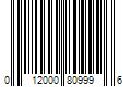 Barcode Image for UPC code 012000809996