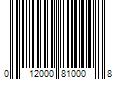 Barcode Image for UPC code 012000810008