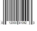 Barcode Image for UPC code 012000810923