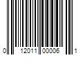 Barcode Image for UPC code 012011000061