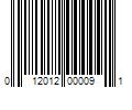 Barcode Image for UPC code 012012000091