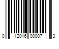 Barcode Image for UPC code 012016000073