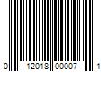 Barcode Image for UPC code 012018000071