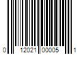 Barcode Image for UPC code 012021000051