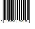 Barcode Image for UPC code 0120250000138